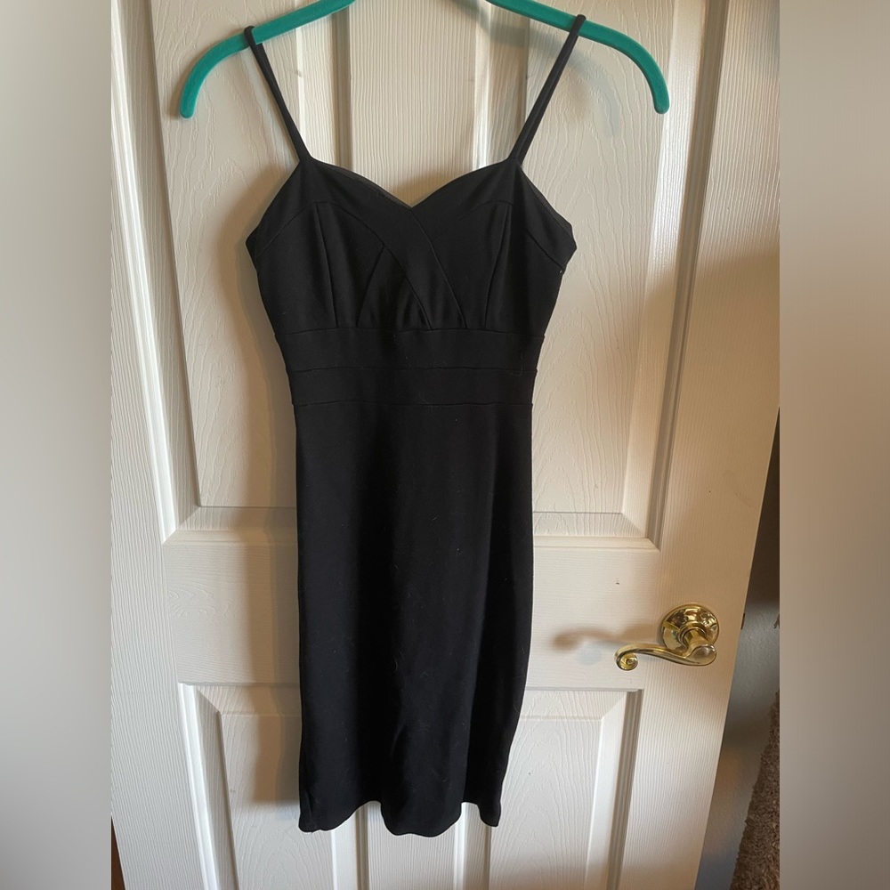 Sleek Black Tight Fitting Dress